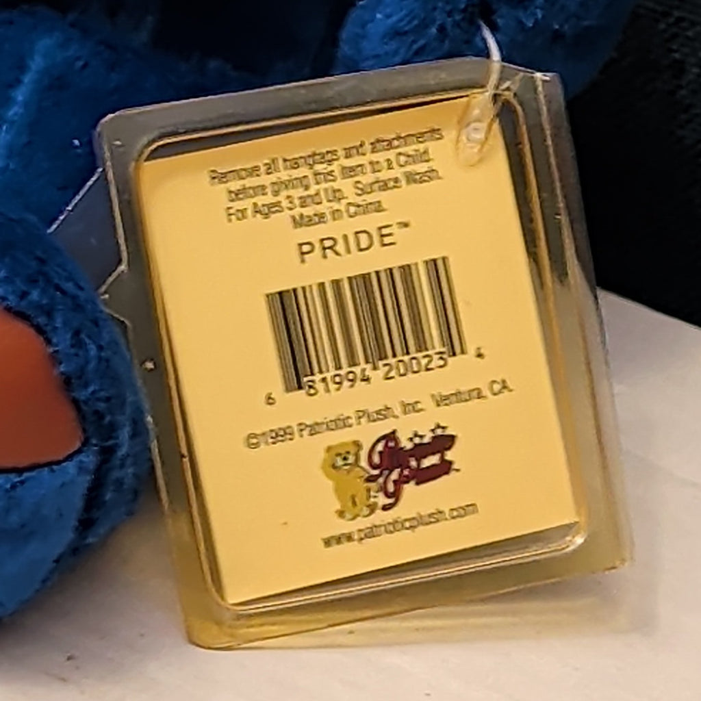 Tagged DOD Bear  Patriotic Plush Pride US Navy Bear 9" Vintage 1999 Military