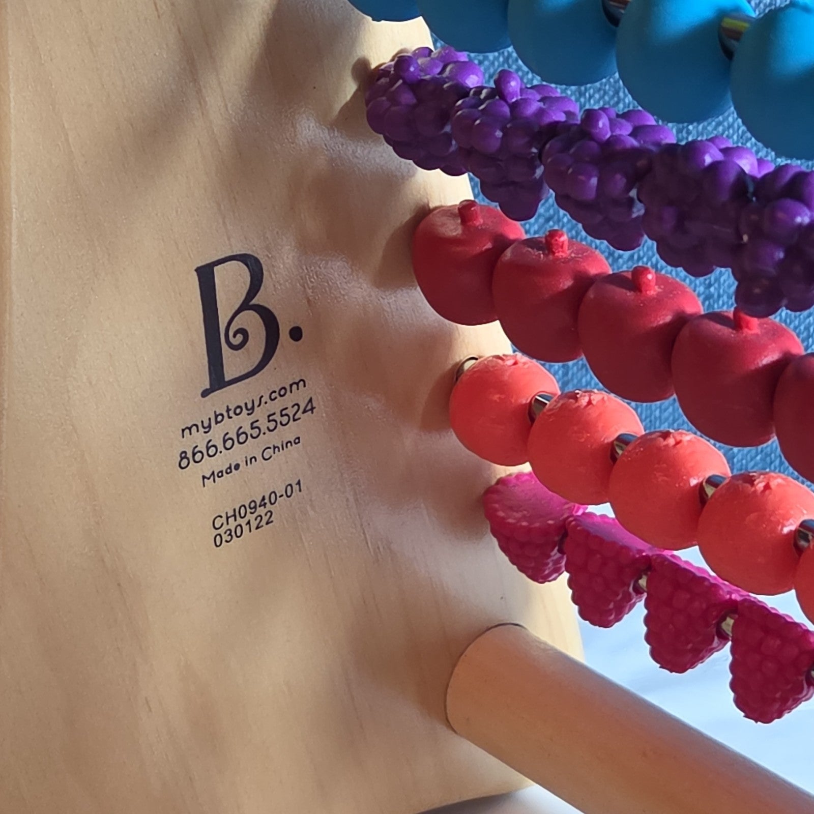 B. Toys Wooden Fruit Abacus Colorful Counting Frame