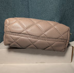 Studio Badgley Mischka Quilted Mini Tote Taupe Vegan Leather NWT