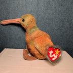 Beak Ty Beanie Baby 1998 Retired Kiwi Bird with Tag Protector Vintage Retired