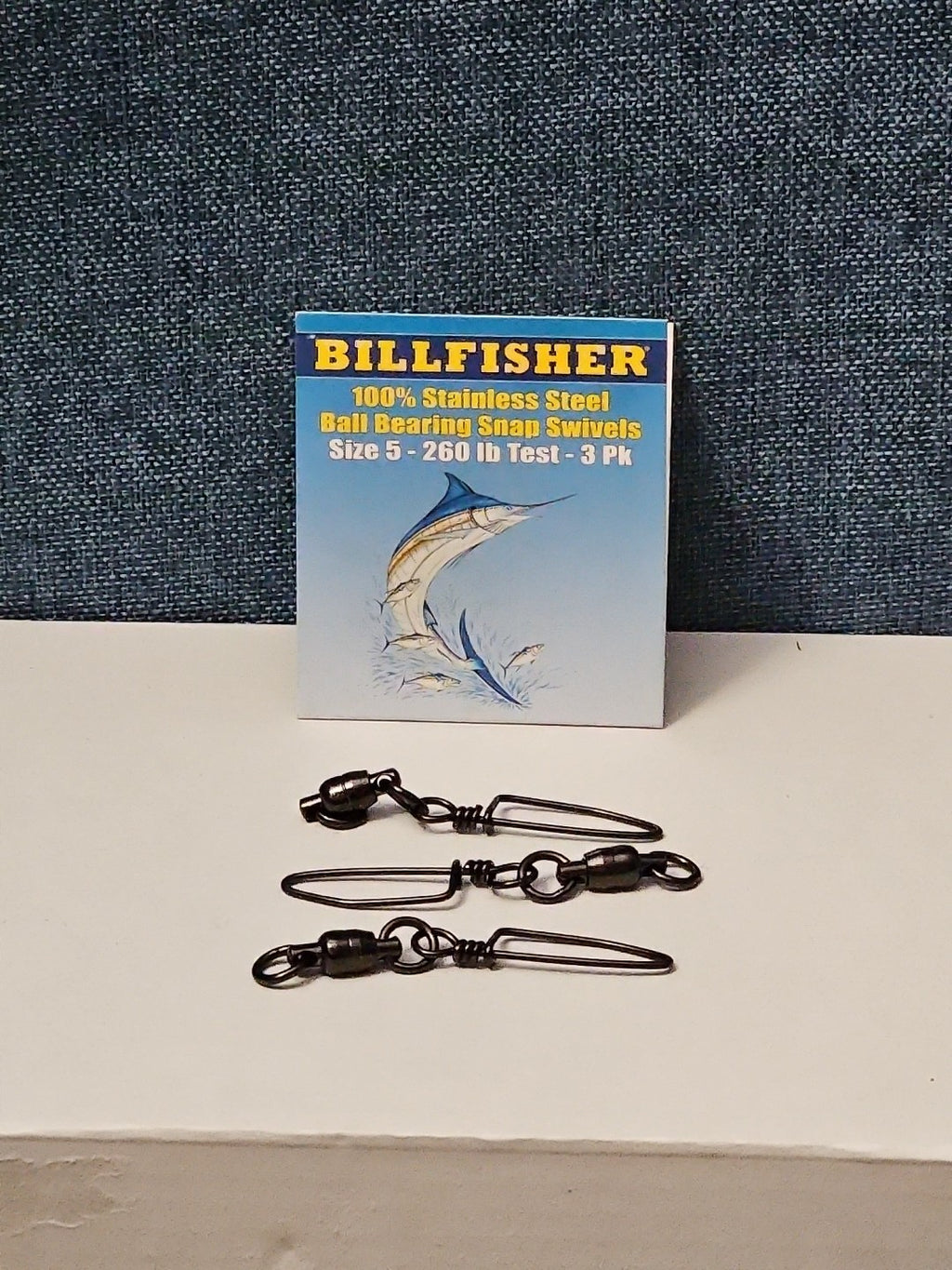 Billfisher Ball Bearing Snap Swivels | Size 5 | 260 lb Test | 100% Stainless