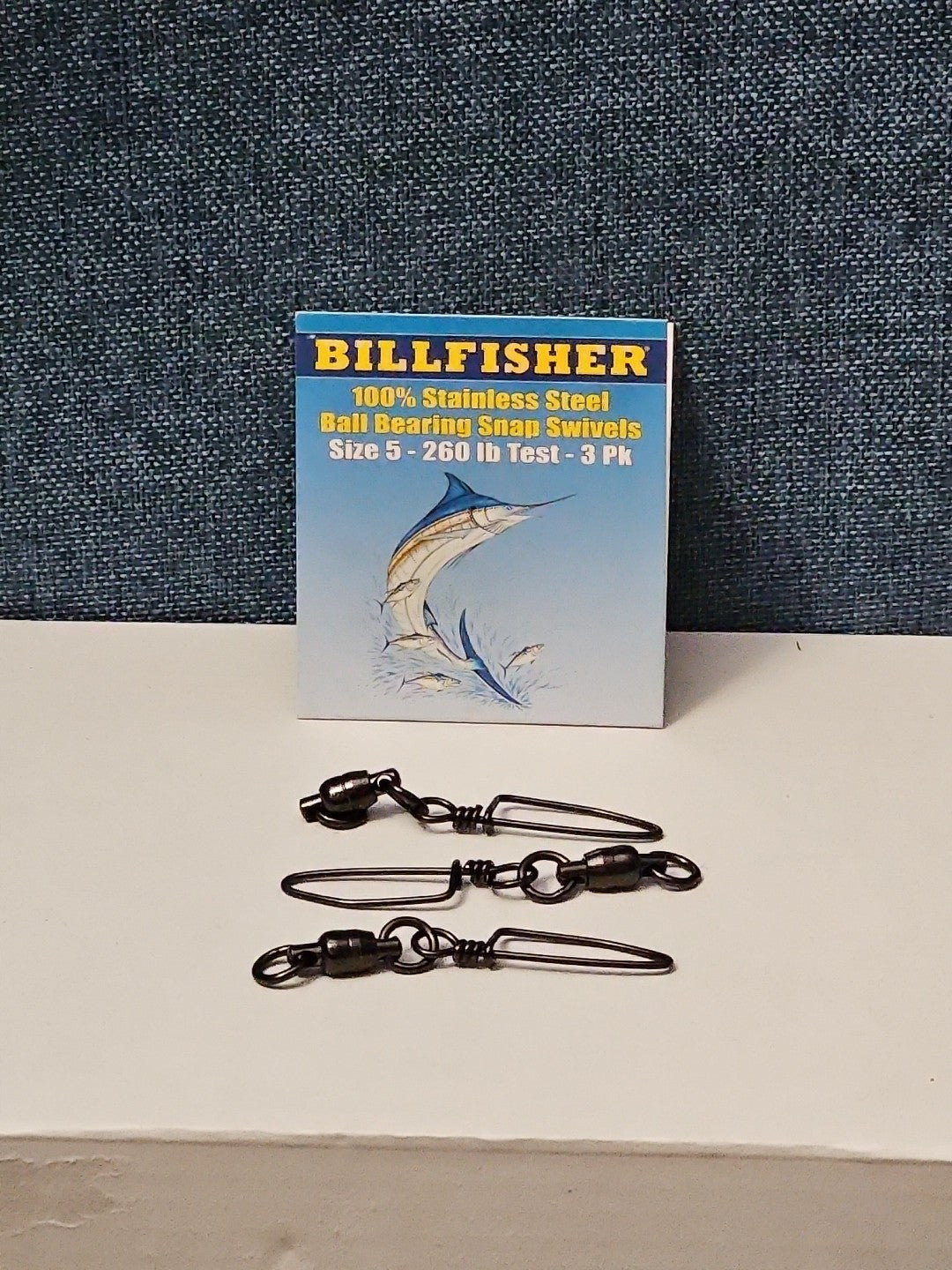 Billfisher Ball Bearing Snap Swivels | Size 5 | 260 lb Test | 100% Stainless