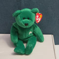 Ty Beanie Baby Erin the Bear 1997 Retired MWMT P.E. Pellets Irish Green Clover