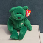 Ty Beanie Baby Erin the Bear 1997 Retired MWMT P.E. Pellets Irish Green Clover