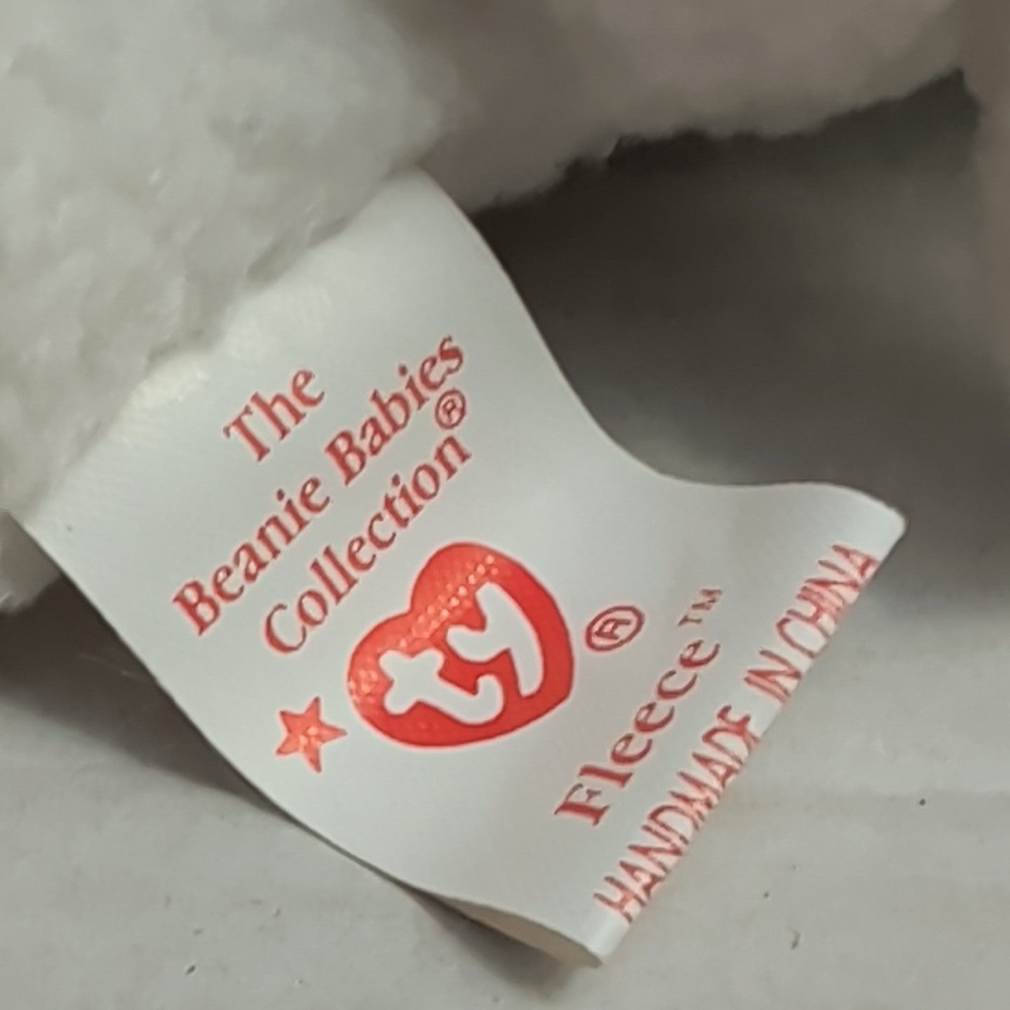 Ty Beanie Baby Fleece Lamb 1996 Retired 4th Gen Tags MWMT P.E. Pellets Authentic