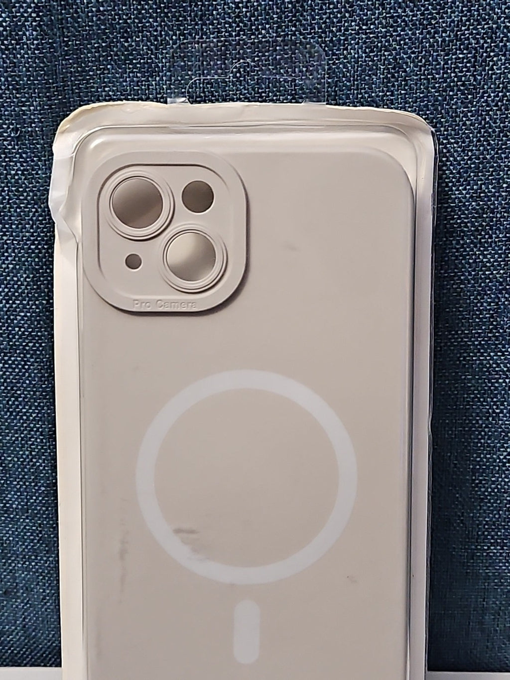 iPhone 14 Plus Case MagSafe Magnetic | Stone Beige Silicone | New