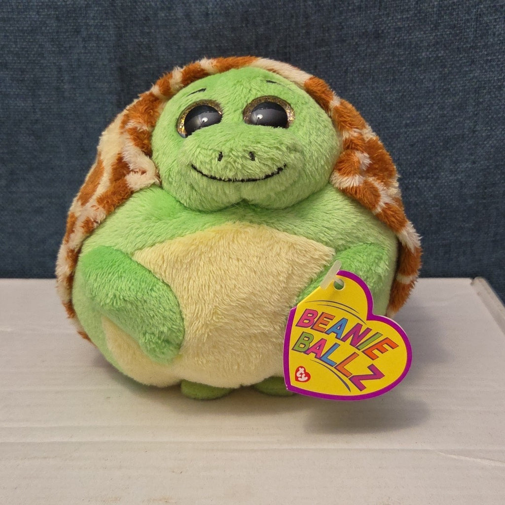 Ty Beanie Ballz Zoom the Turtle Plush Weighted Lands on Feet 2011 Retired MWMT