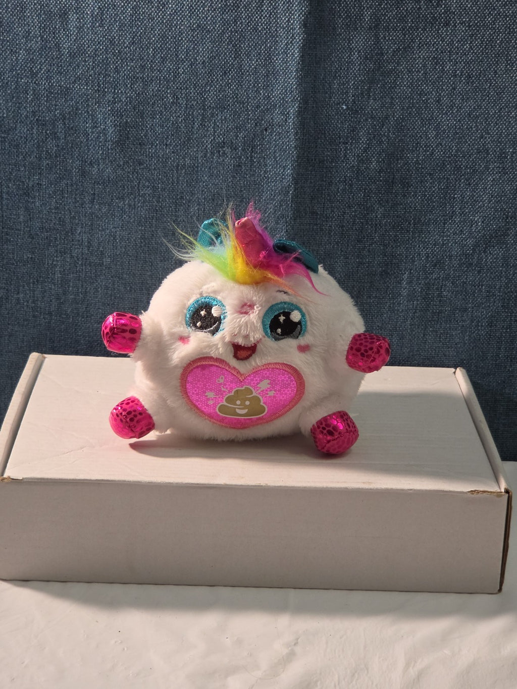 ZURU Rainbocorn Sparkle Heart 4" Plush Bowberry Bunnycorn Poop Emoji
