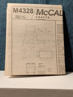 McCall's M4328 Nursery Decor Pattern 2003 Crib Quilt Bumper Skirt Stacker UNCUT