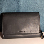Coach Bedford Bifold Black Leather Wallet Y2K Vintage