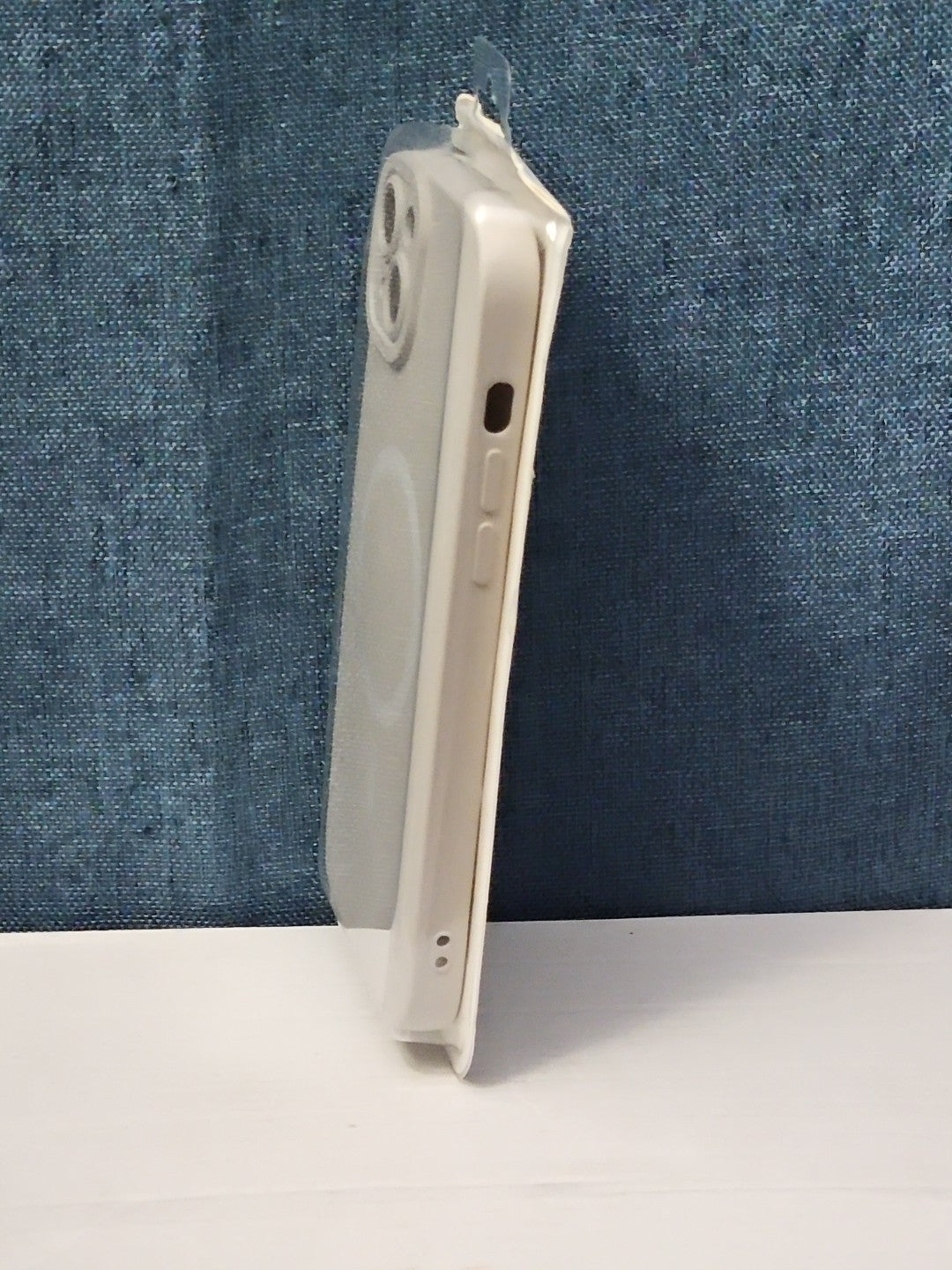 iPhone 14 Plus Case MagSafe Magnetic | Stone Beige Silicone | New
