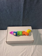 Ty Beanie Baby Inch the Inchworm 1995 Rainbow Plush Yarn Antennae Clean NO TAG