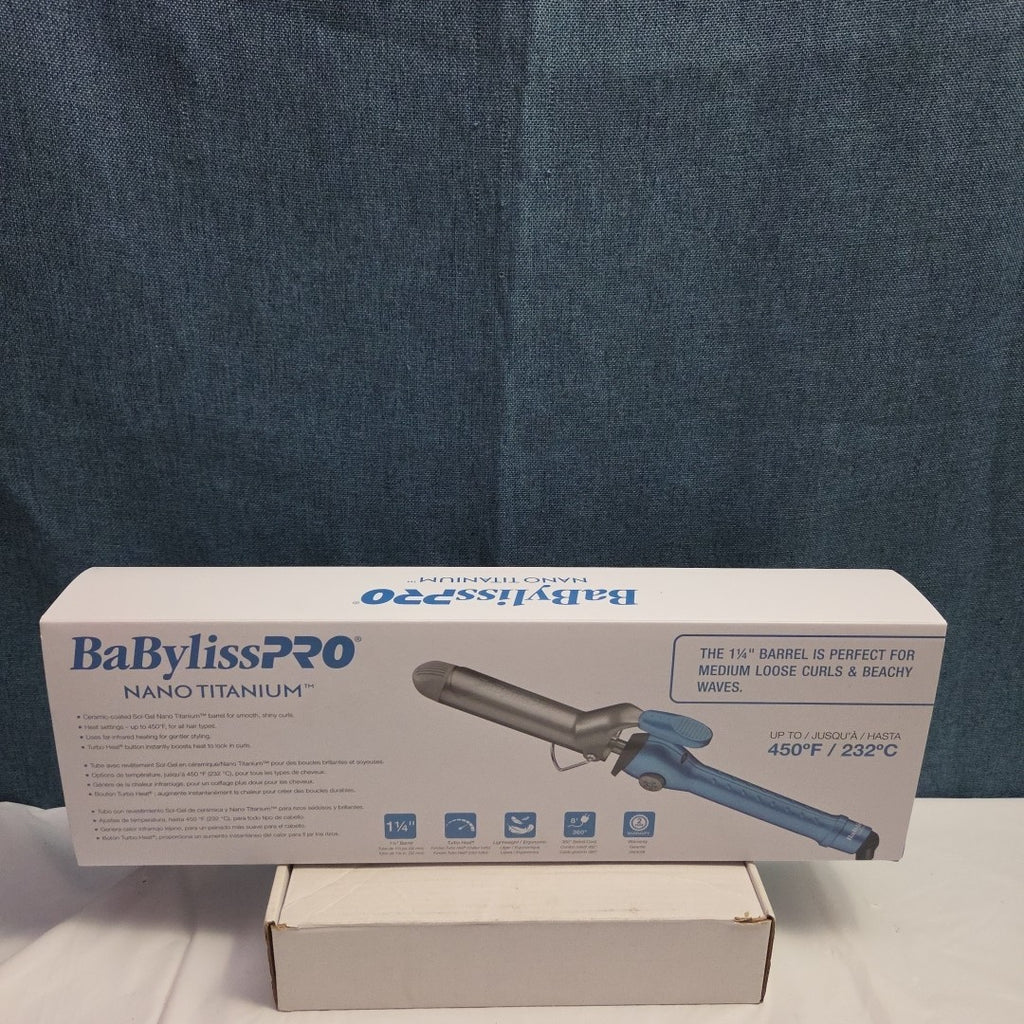 BaBylissPRO Nano Titanium 1.25" Curling Iron BNT125S New Open Box Professional