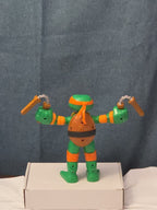 Teenage Mutant Ninja Turtles TMNT Stretch N Shout Michelangelo Talking Figure
