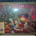 Vintage Lang Christmas Puzzle 500 pc Factory Sealed New Pop Up Easel Box 1982