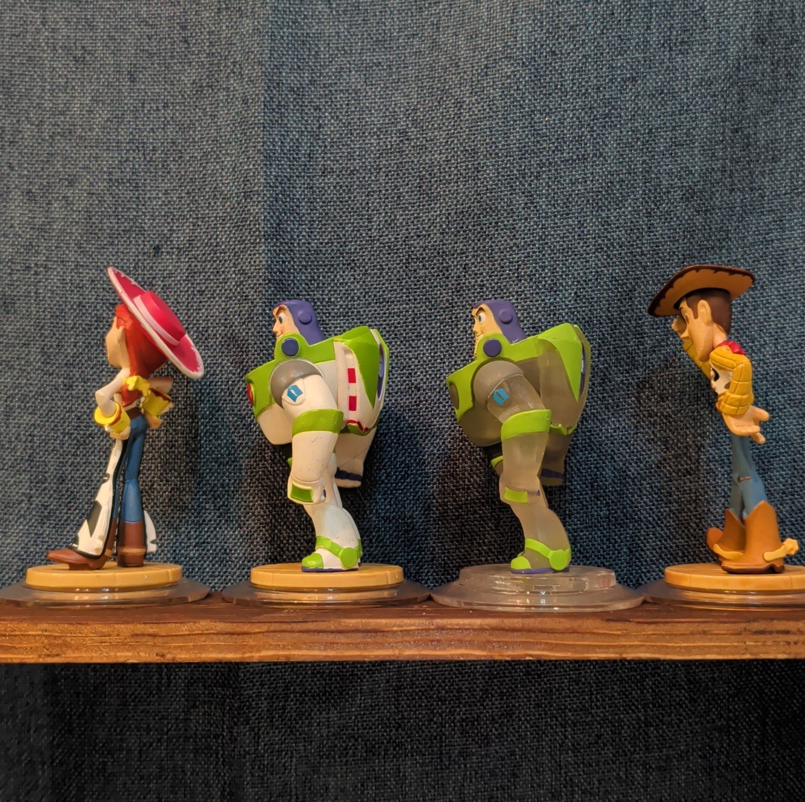 Disney Infinity 1.0 Toy Story 4 Figures Jessie Buzz Buzz Crystal Variant Woody