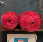 Herrschners Afghan Yarn Lot 2 Skeins 2 Ply  Grapefruit Acrylic 220 Yards Each