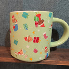 Target Wondershop 18 oz Ebony Glenn Christmas Elf ELVES Stoneware Coffee Mug