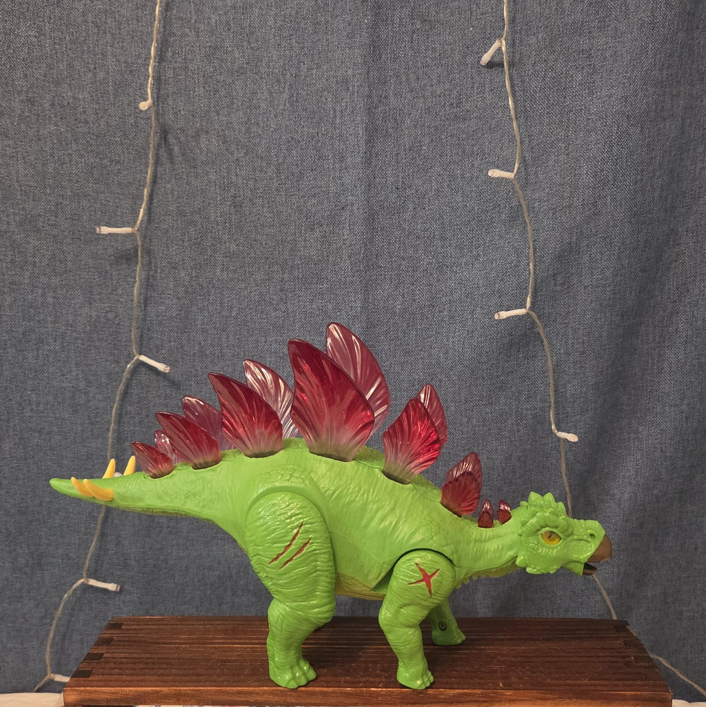 Zuri Inc Stegosaurus Walking Dinosaur Light Up Spikes 12.5