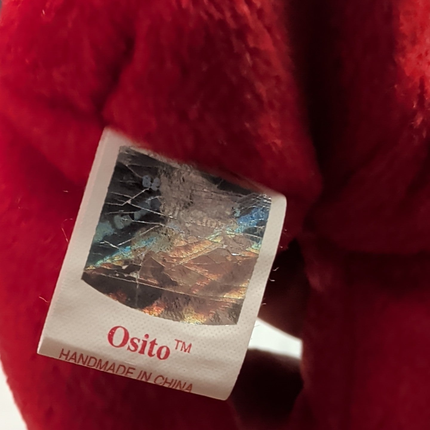 ​Ty Beanie Baby Osito Mexico Red Bear 1999 Retired Flag Chest Mint Tags 04244