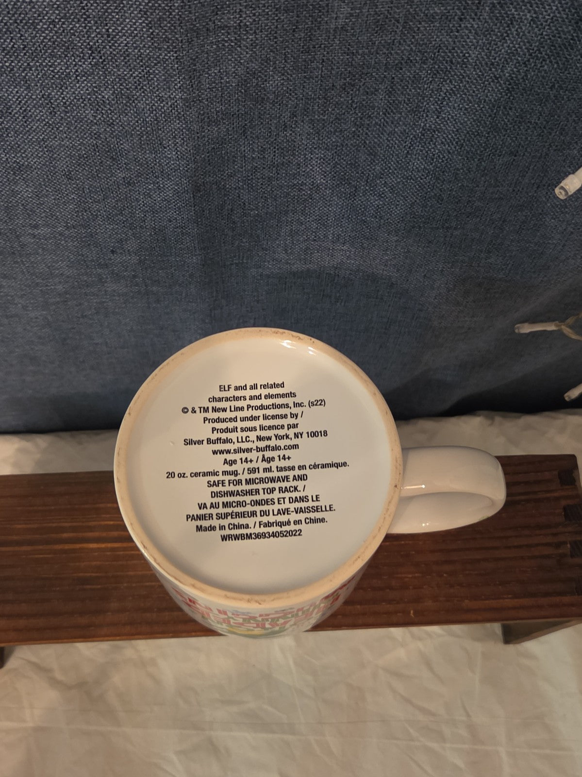 ELF Christmas Movie Ceramic Coffee Mug I'm a Cotton-Headed Ninny-Muggins 20 oz