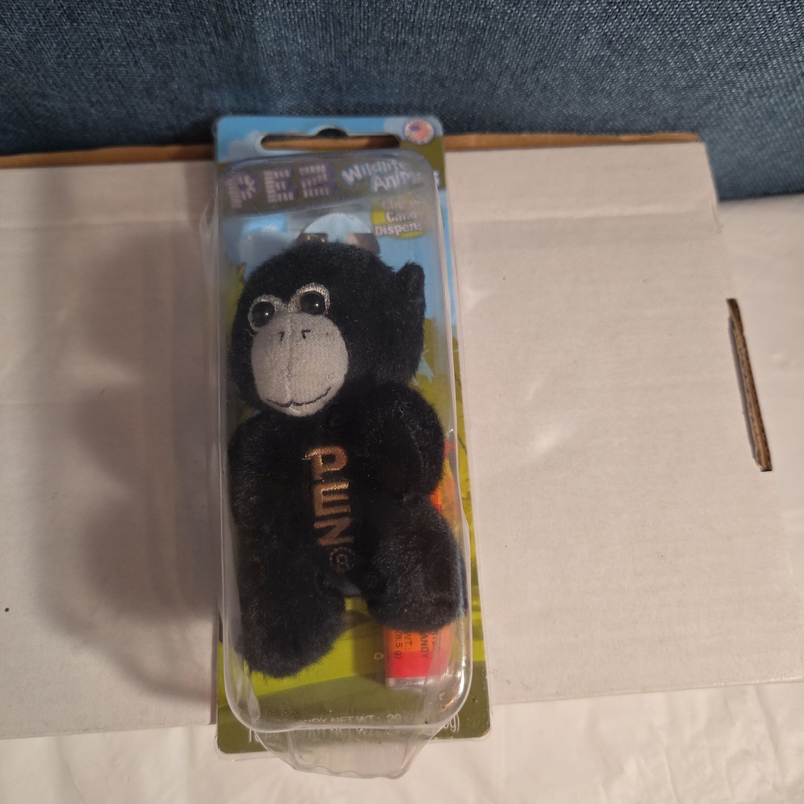 PEZ Wildlife Animals Plush Monkey Chimp Keychain Dispenser 2015