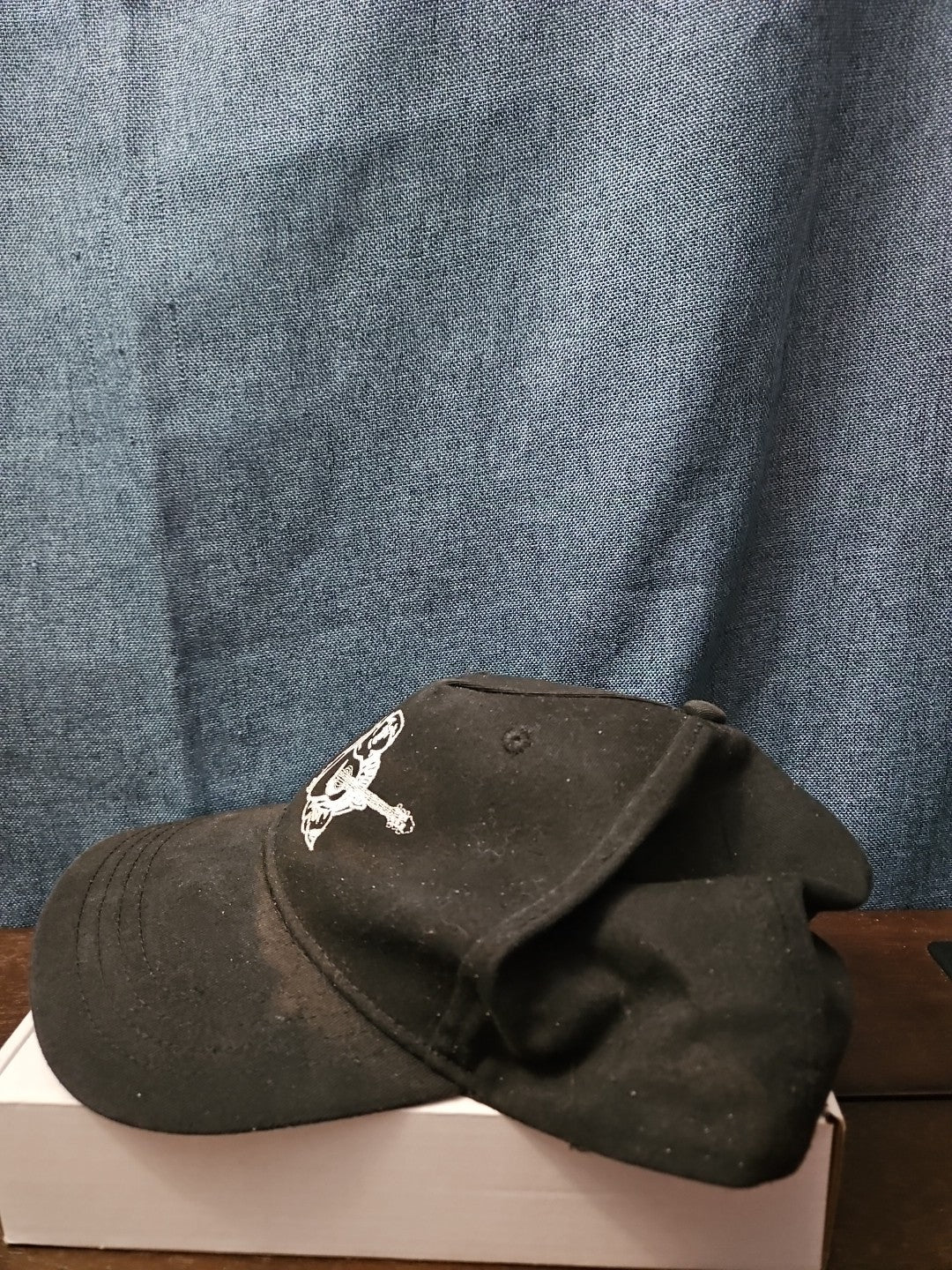 True Religion Hat Black Baseball Cap Buddha Design Adjustable Snapback Mens