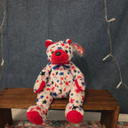 Ty Beanie Baby Red Patriotic Star Bear Plush 2003