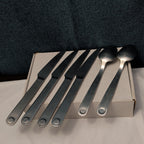 6 Pc GOURMET SETTINGS TAXI Flatware Set | 18/8 Stainless | 4 Knives | 2 Spoons