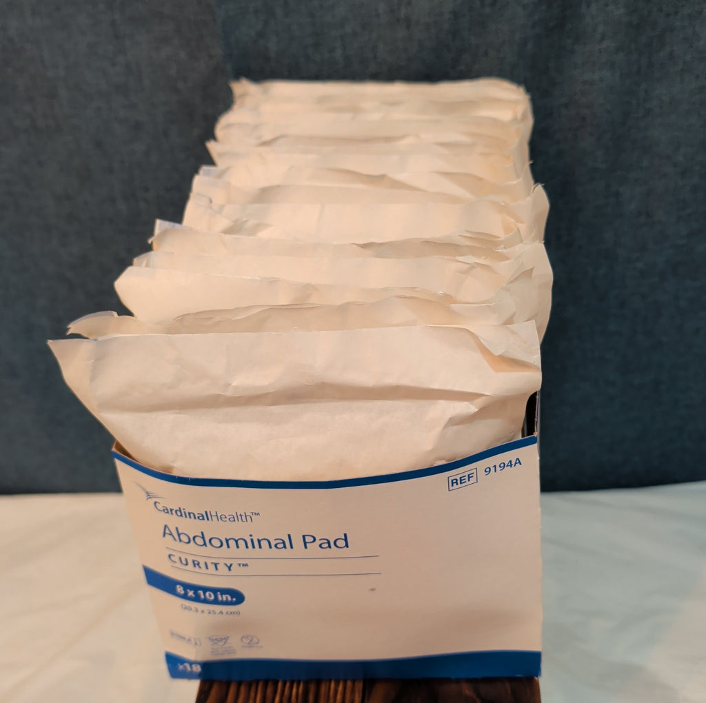 Curity Cardinal Health 8x10 Abdominal Pads Sterile 72-Ct New EXP 2029 9194A