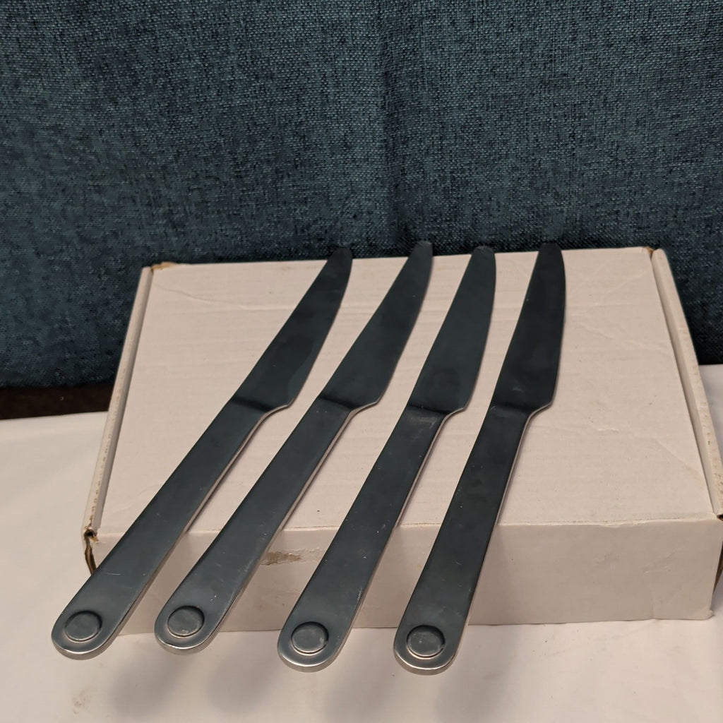 6 Pc GOURMET SETTINGS TAXI Flatware Set | 18/8 Stainless | 4 Knives | 2 Spoons