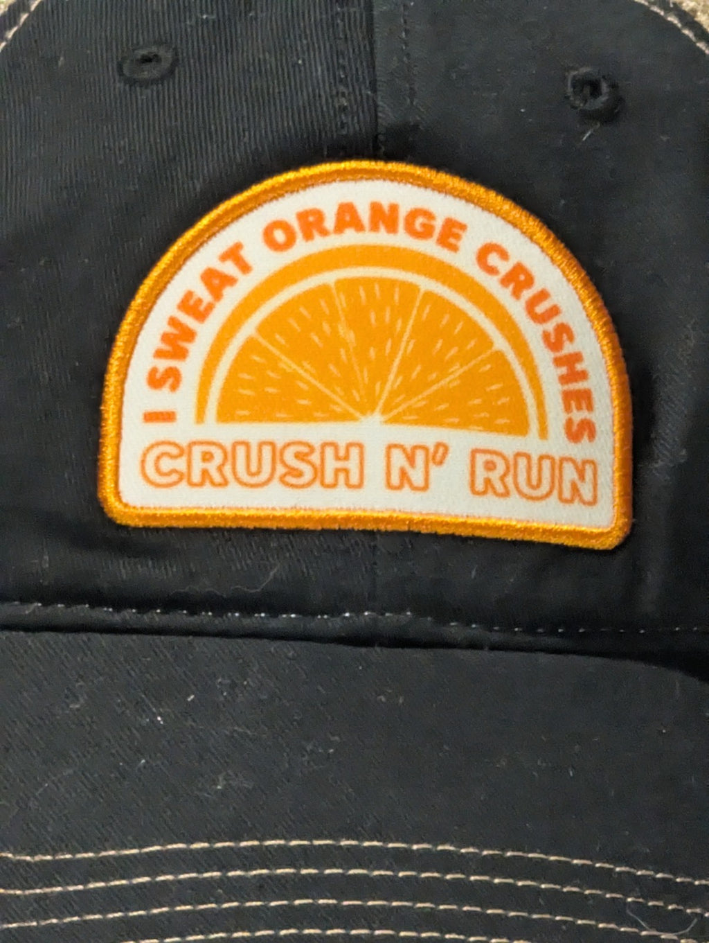 Waterman's Crush N Run Trucker Hat I Sweat Orange Crushes Virginia Beach