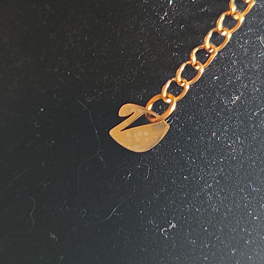 Rose Gold Tone Swan Pendant Stainless Steel Coquette NWT