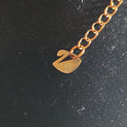 Rose Gold Tone Swan Pendant Stainless Steel Coquette NWT