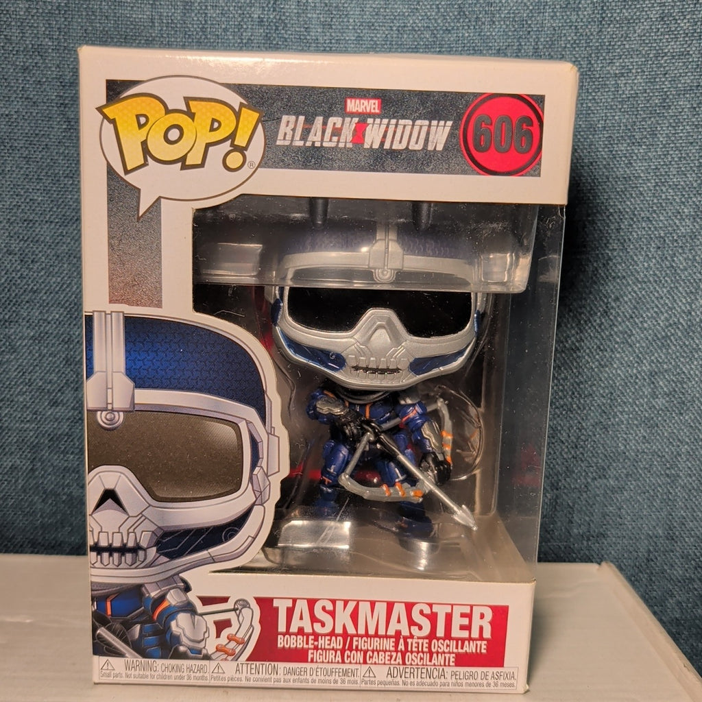 ​Funko Pop Marvel Black Widow Taskmaster #606  with Bow in Box with Protector