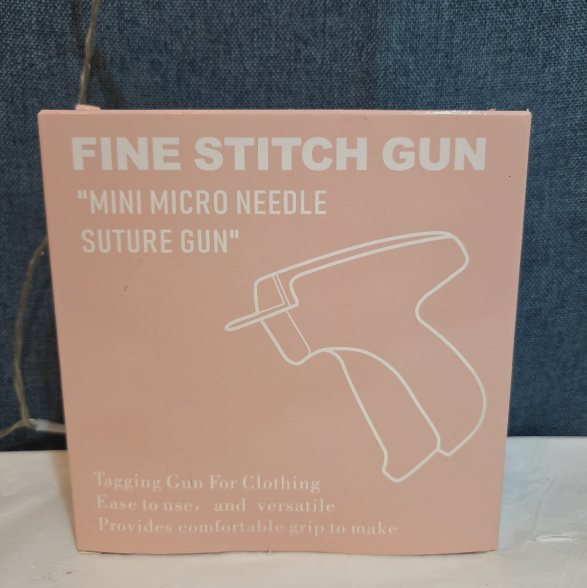 Fine Stitch Tagging Gun Micro Needle Fastener Clothing Tool Blue New OB