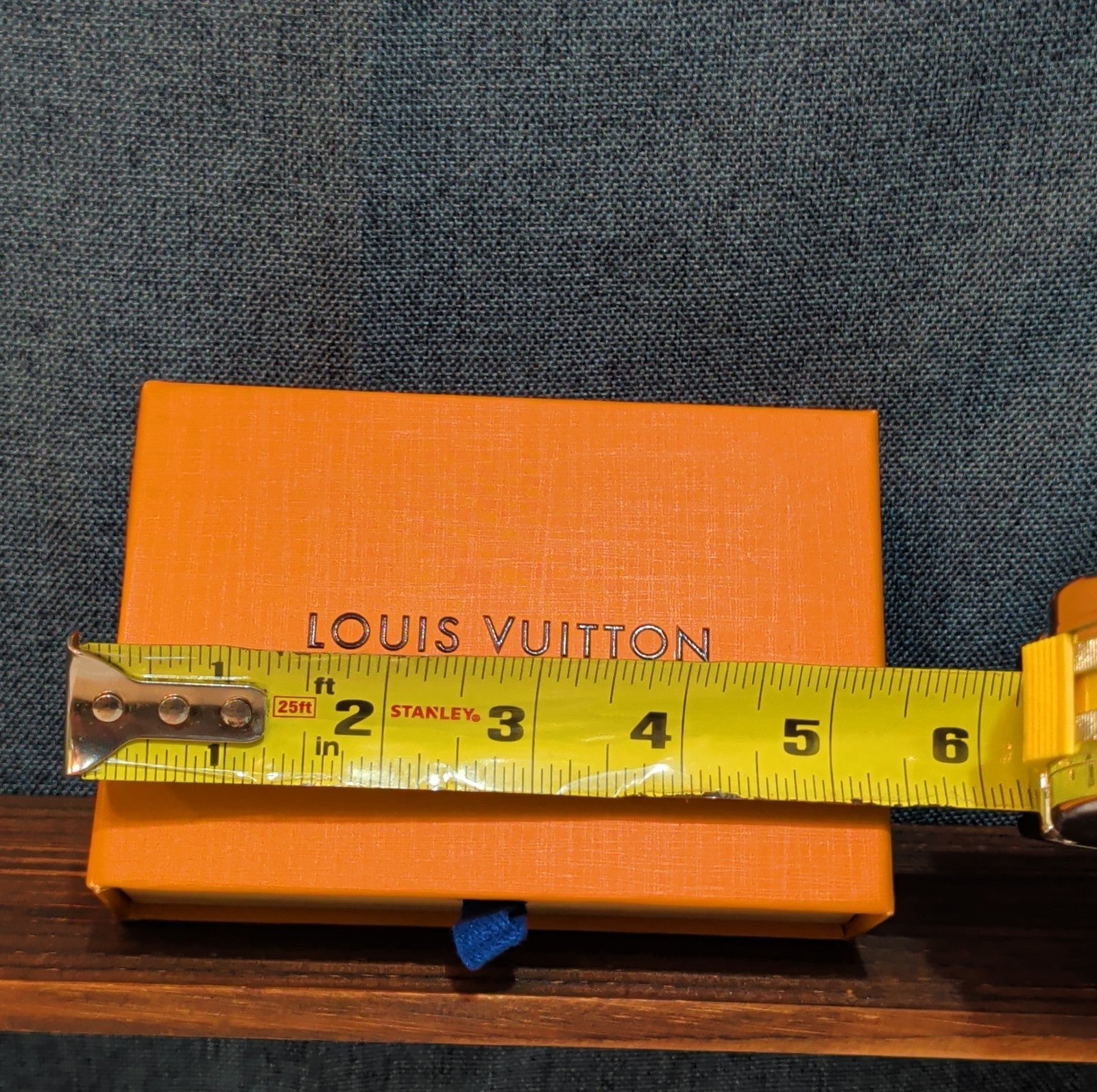 Authentic Louis Vuitton Empty Yellow Drawer Gift Box 5.5x4" Wallet Case