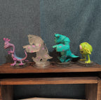 Disney Infinity Monsters Inc 4 Figure Lot Crystal Sulley Mike PVC Loose