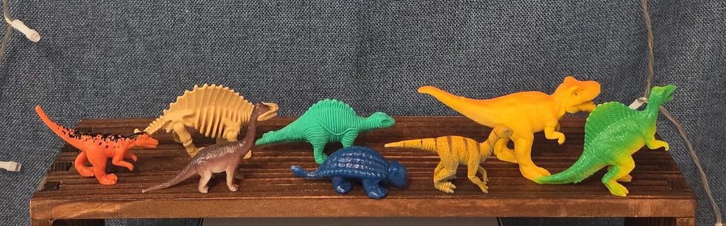 Mini Plastic Dinosaur Figure Lot 8 Prehistoric Toys
