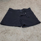 d.jeans High Waist Shorts Black Repreve Stretch Denim Modern Preowned Size 12