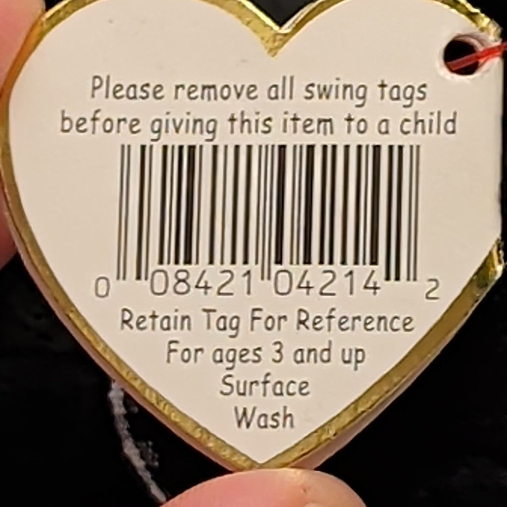 Ty Beanie Baby Luke the Black Labrador Retired 1999 WMT Holographic Tag Vintage