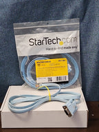 StarTech Cisco Console Cable 6ft | DB9 to RJ45 Management Router Switch | Blue