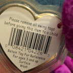 Ty Beanie Baby Millennium Bear MWMT Retired Holographic Tag Purple 2000 Y2K Toy