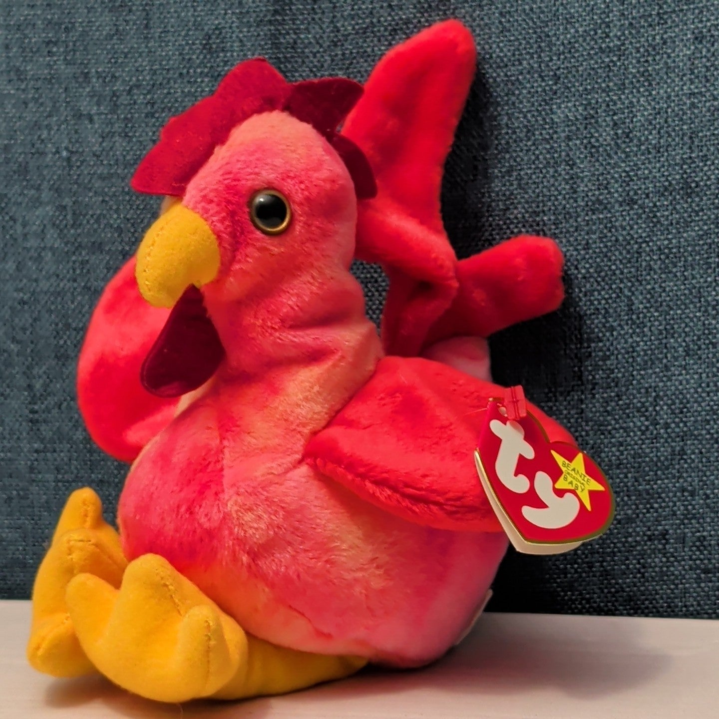 TY Beanie Baby STRUT the Rooster 1996 | MWMT Mint Tags | Fareham Hants Error