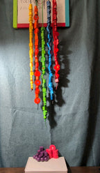 Wooden Lacing Beads 148pc Set | Alphabet Letters & Numbers Threading Toy |