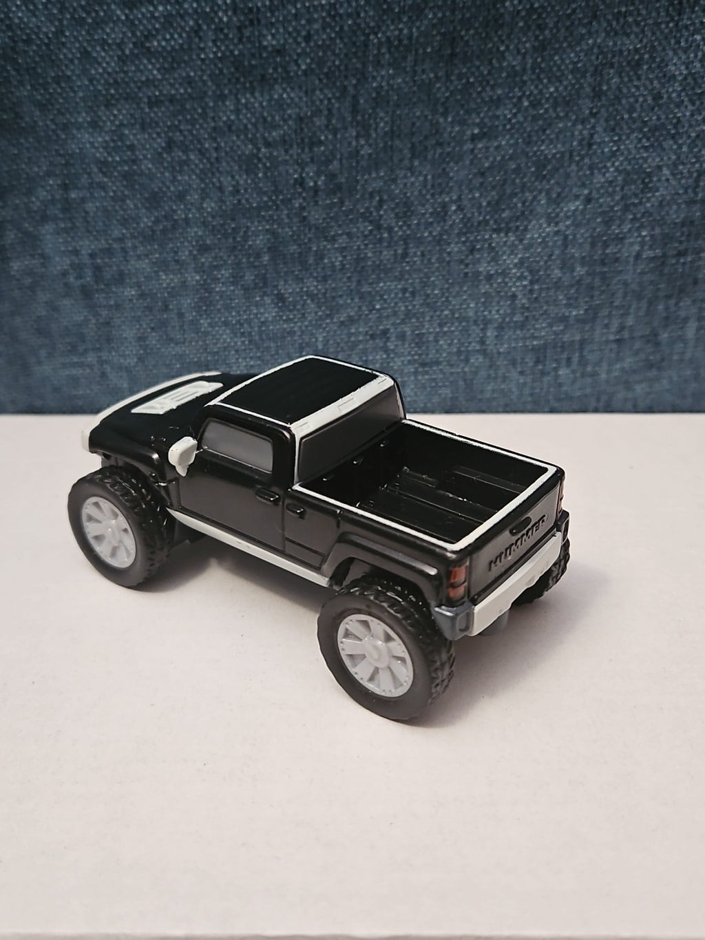 McDonald's Hummer H3T Toy Truck | 2006 Happy Meal Friction Car | Black & White