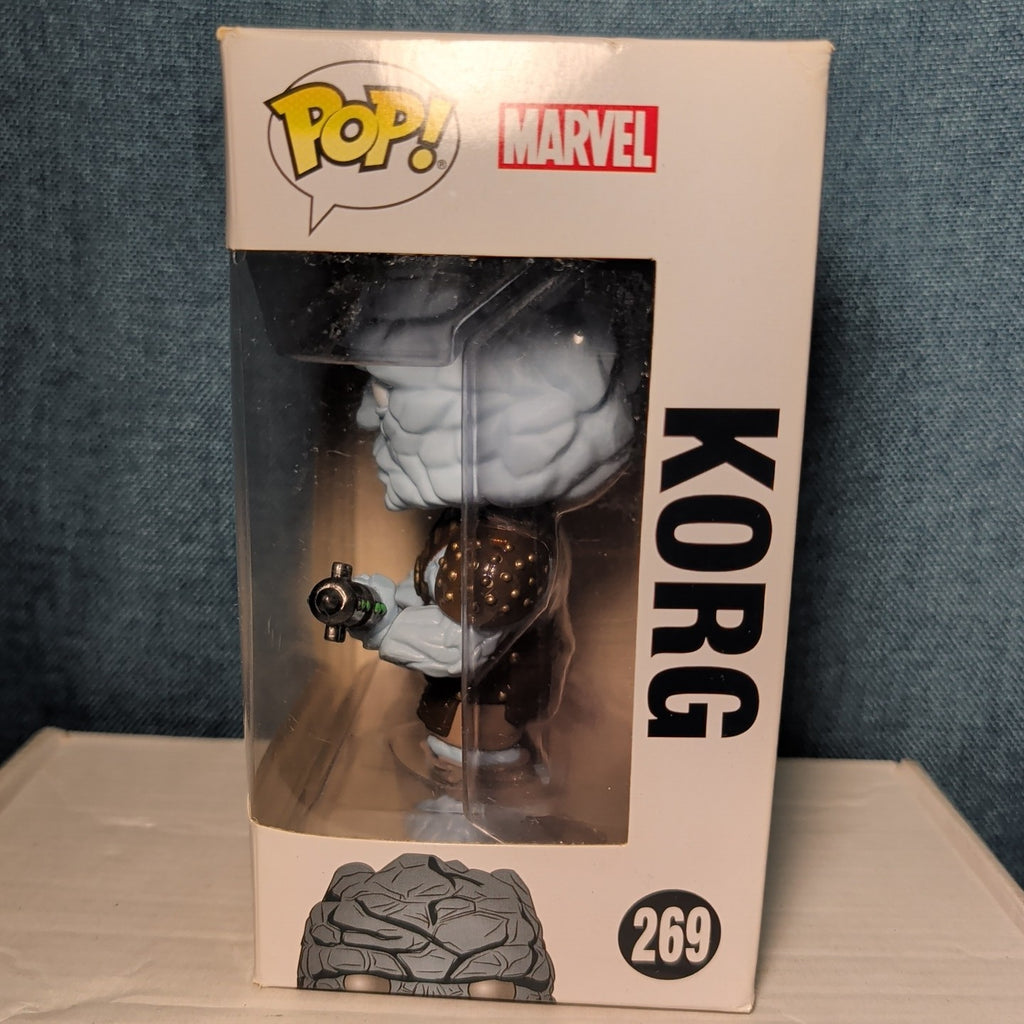 Funko Pop Korg #269 Marvel Thor Ragnarok Vaulted Vinyl Figure In Box 