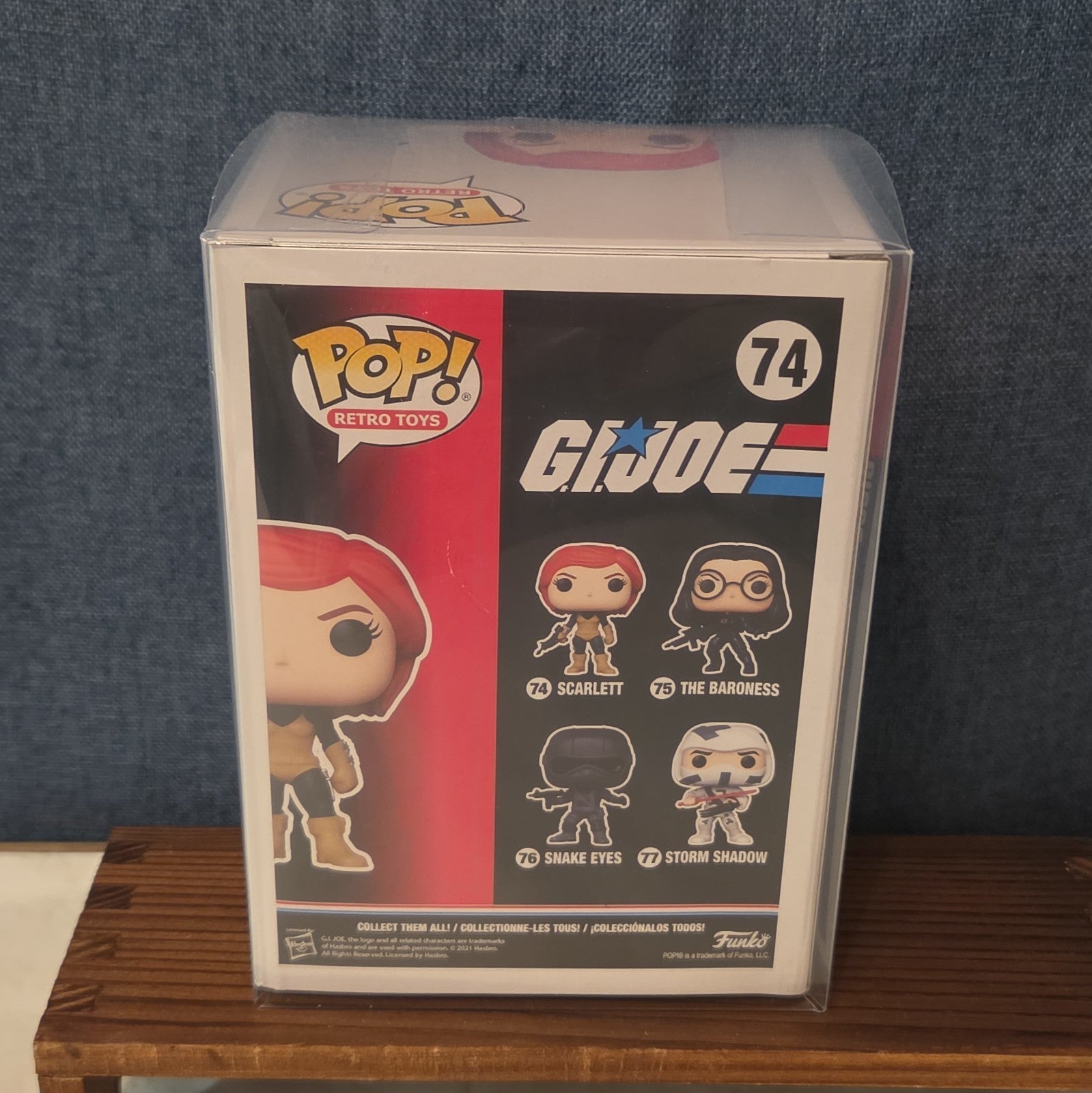 Funko Pop Retro Toys G.I. Joe Scarlett #74 New in Box with Protector