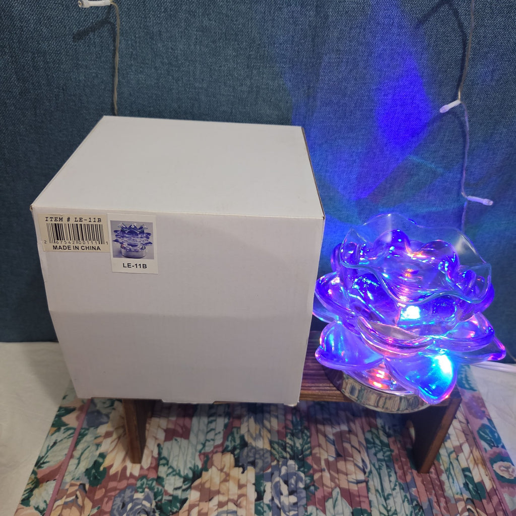 Flower Touch Lamp Glass Oil Warmer Multicolor