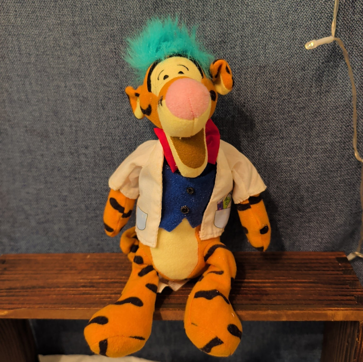 Disney Tigger Plush Lot Angel Mardi Gras Professor Pooh Blanket